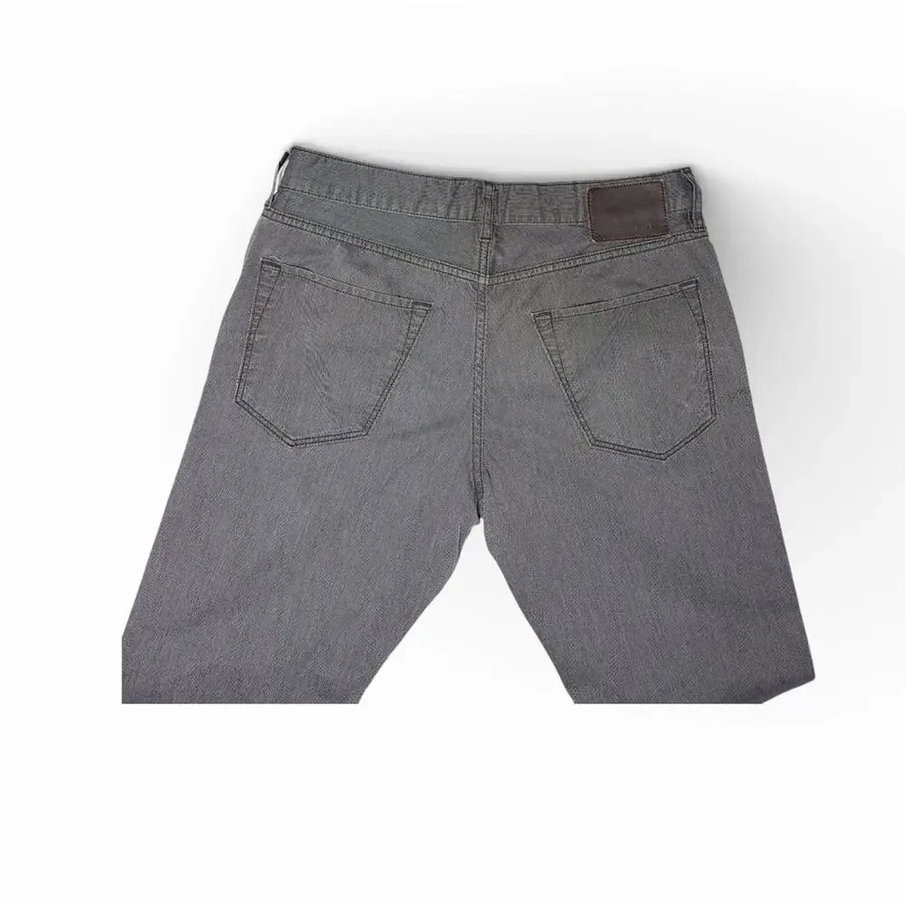 Hugo Boss Gray Finest Cotton Flannel Jean Pant 33/32